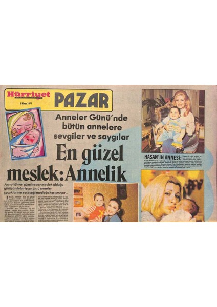 Hürriyet Gazetesi Pazar Eki 8 Mayıs 1977 - Adan Zye Programının Konuk Sanatçısı Nigar Uluerer Stüdyonun Soğuğuna Dayanamadı GZ92044