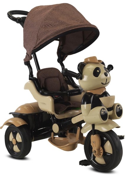 0127A Lüx Little Panda Ebeveyn Kontrollü Tenteli Müzikli Tricycle Üç Teker Bisiklet modelleri