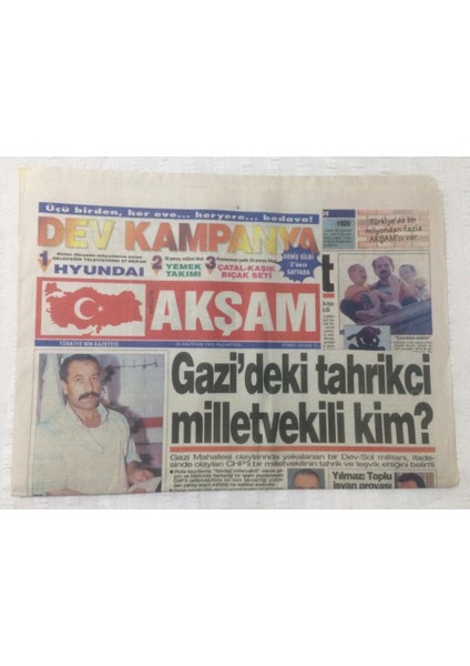 Akşam Gazetesi 26 Haziran 1995 - Sezen Aksu ve Tarkan Bostancı Gösteri Merkezinde - GZ17474 fiyatları