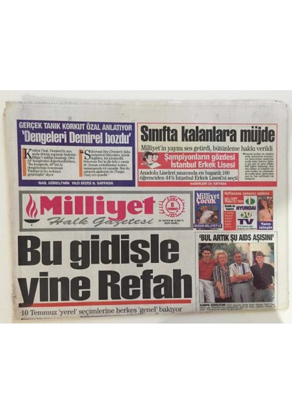 Milliyet Gazetesi 8 Temmuz 1994 - Maliyenin Çillere Verdiği Maaş Raporunda Memura Zam Yok GZ6596