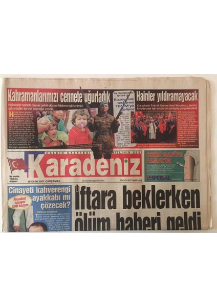 Karadeniz Gazetesi 10 Ekim 2007 - Trabzon Başarılıdır GZ26221