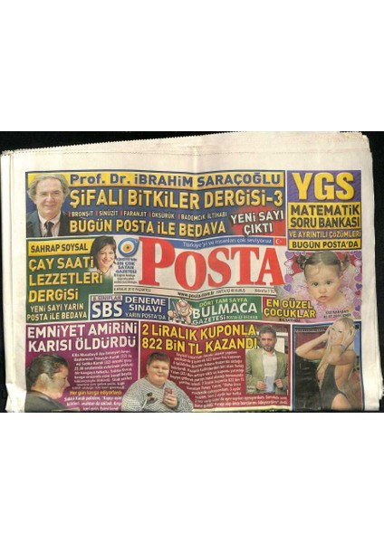 Posta Gazetesi 6 Aralık 2010 - Sevan Bıçakçının En Büyük Hayranı Brooke Shields - Kılıçdaroğlu Hesap Soracağız GZ125607