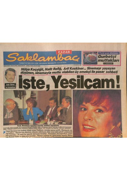 Günaydın Gazetesi Saklambaç Eki 27 Mayıs 1990 - Nazan Şorayın Yeni Tutkusu GZ126244