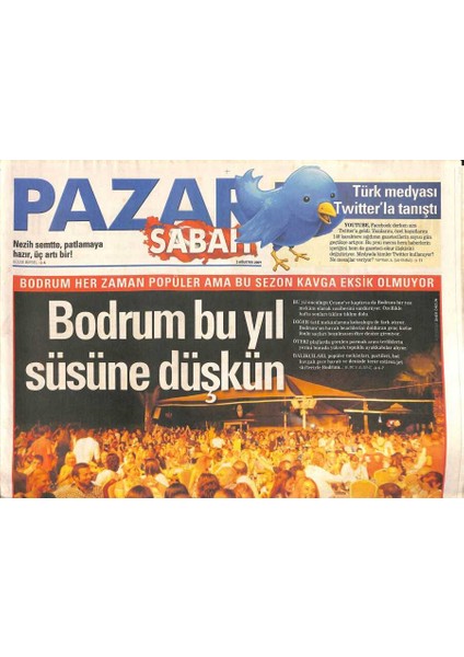 Sabah Gazetesi Pazar Eki 2 Ağustos 2009 - Çikolatanın Efendisi GZ116329