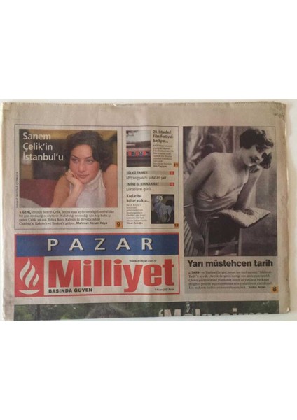Milliyet Gazetesi Pazar Eki 1 Nisan 2001 - Can Dündar Ile Çok Özel Söyleşi GZ22235