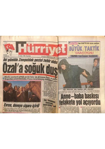 Hürriyet Gazetesi 8 Ocak 1990 - Yüksel Uzel, Uğursuz Evi Için Mevlit Okuttu GZ79678