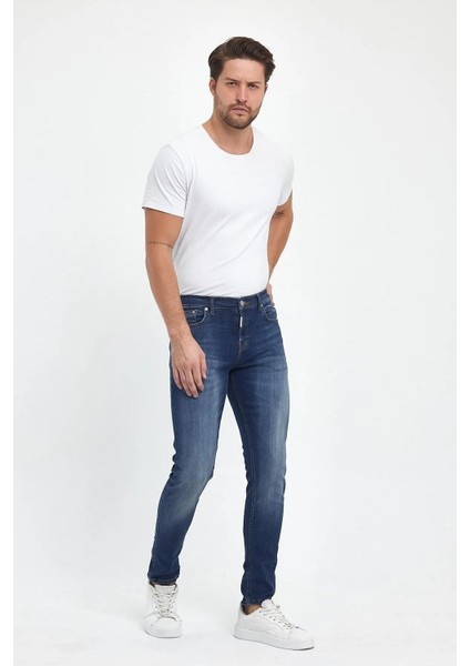 Erkek Smarty Orta Bel Jean Pantolon