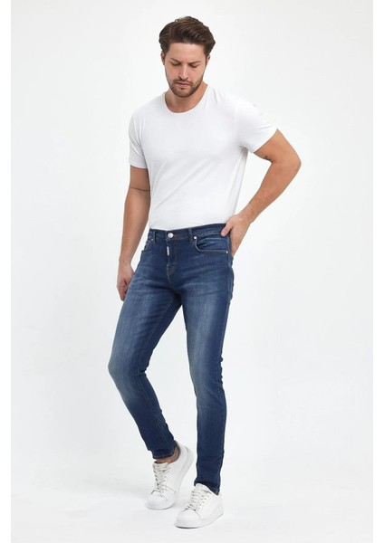 Erkek Smarty Orta Bel Jean Pantolon