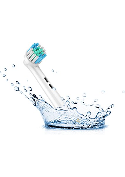 Comfy - Klasik Yumuşak Oral-B Uyumlu Diş Fırçası Başlığı - 4 Adet Yedek Başlık