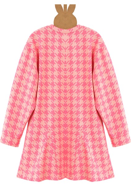 Kız Çocuk Pembe Jakarlı Yumuşak Dokulu Elbise indirimleri