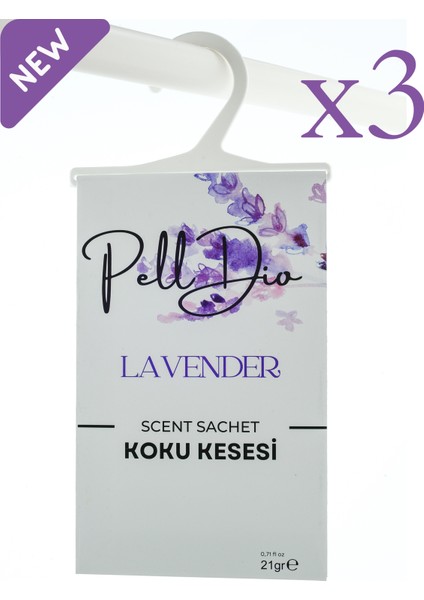 3'lü Lavender Dolap Kokusu Ayakkabılık ve Çekmece Kokusu Kesesi