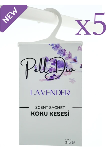 PellDio Home 5'li Lavender Dolap Kokusu Ayakkabılık ve Çekmece Kokusu Kesesi