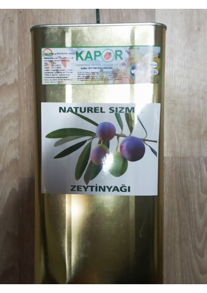 Natürel Sızma Soğuk Sıkım Zeytinyağı