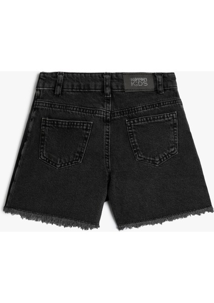 Jean Skort Pocket Detail Envelop Closure Cotton fiyatları