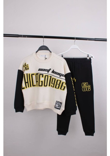 Yarış Temalı Kabartma Baskılı Eşofman Takımı