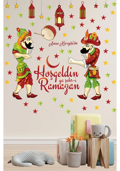 Ramazan Ayı Özel Hazivat Karagöz Sticker Seti