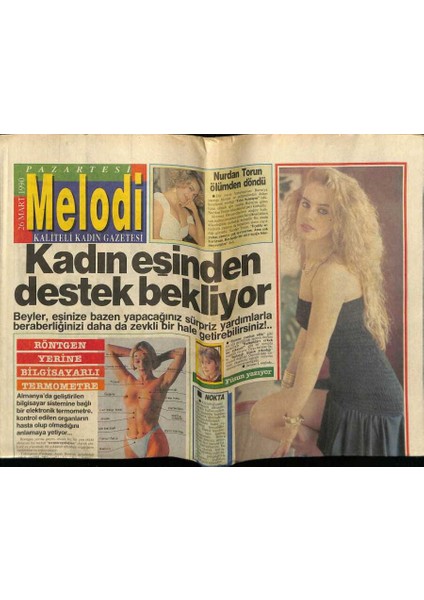 Sabah Gazetesi Melodi Eki 26 Mart 1990 - Nurdan Torun Ölümden Döndü GZ75239