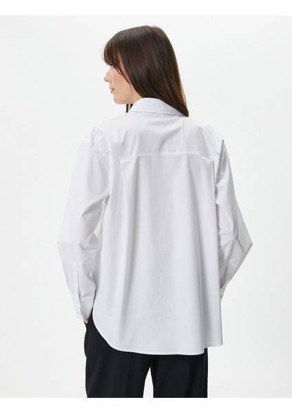 Uzun Kollu Gömlek Düğmeli Pamuklu Standart Kesim fırsatları