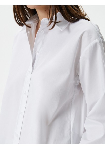 Uzun Kollu Gömlek Düğmeli Pamuklu Standart Kesim indirimleri