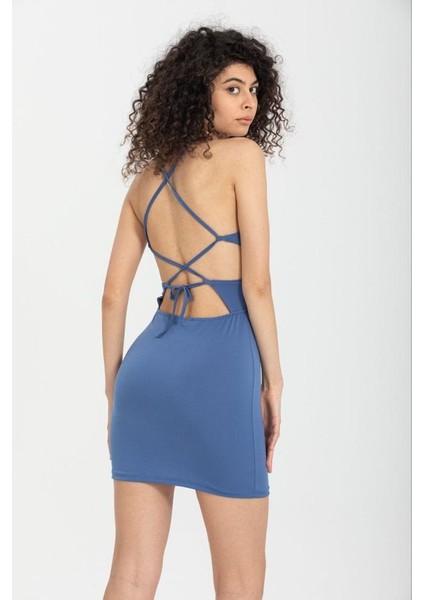 Sandy Cut Out Detay Askılı Mini Elbise modelleri