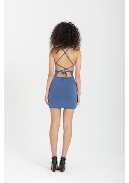 Sandy Cut Out Detay Askılı Mini Elbise fırsatları