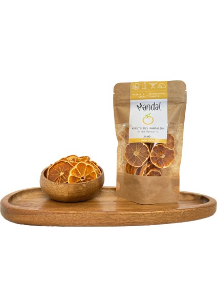 Kurutulmuş Mandalina 25 Gram Mandalina Kurusu Kurutulmuş Meyve Kurusu Dilimleri