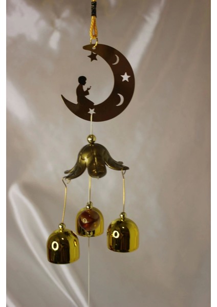 Deprem Zili Çanı Rüzgar Çanı Zili Feng Shui Yin Yang Ay Dede