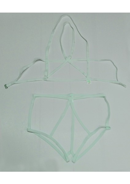 ASM1276 2 Li Kadın Ekru Karamis Bralet Takım fırsatları