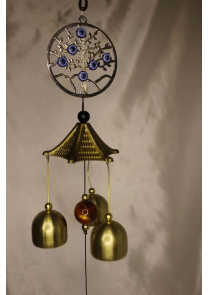 Deprem Zili Çanı Rüzgar Çanı Zili Feng Shui Yin Yang Hayat Ağacı fırsatları