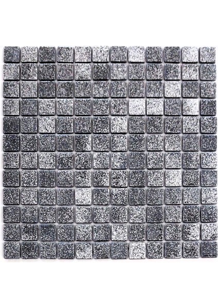 Tüm Yaşam Alanlarının Tüm Yüzeyleri İçin Beyaz Sedefli Siyah Cam Mozaik. Taş Ölçüsü: 25X25 Mm. File Ölçüsü:31.5X31.5 Cm. ( 1 Koli = 10 File Karo = 1 m2 fiyatıdır )