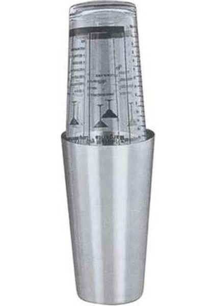 Biradlı BRD-3198 Paslanmaz Çelik Boston Shaker, 700 ml