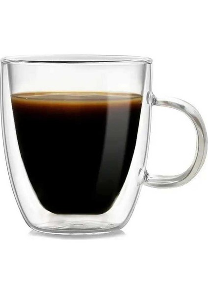 Çift Katman Kulplu Bardak 90 ml (Kcb-90)