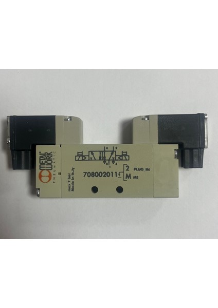 Metal Work Pnömatik 7080020112 Valf, Solenoıd, Mınımach, Bıstable, Msv 05 Sob Oo 24VDC C0901190350 8024986628326