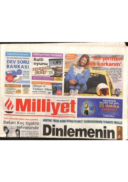 Milliyet Gazetesi 27 Ağustos 2005 - Hacker Atillaya Fbı Operasyonu GZ82439