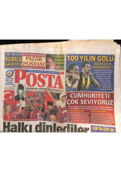 Posta Gazetesi 6 Mayıs 2007 - Şebnem Berrak A. Tanınmamak Için Yüzünü Sakladı GZ82713