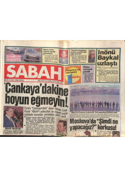Sabah Gazetesi 26 Ocak 1990 - Osmanlı Beyliğinin Büyümesinde Alevi Tekkelerinin Önemli Payı GZ83523