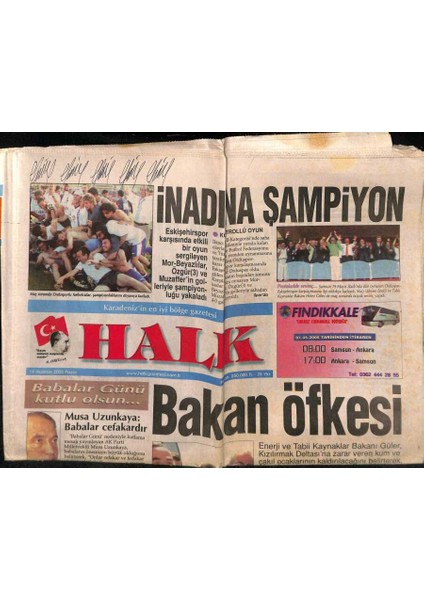Halk Gazetesi 19 Haziran 2005 - Omü Rektörü Bernay , Eleştirilere Yanıt Verdi GZ82721