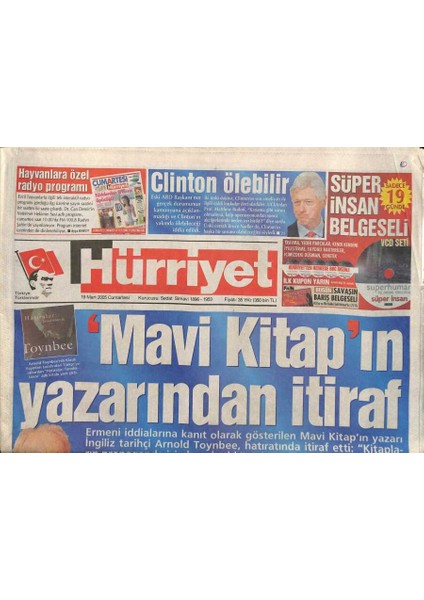 Hürriyet Gazetesi 19 Mart 2005 - Ilham Erdilin Tüketimi 1.5 Ton Çikolata 60 Bin Paket Sigara GZ84771