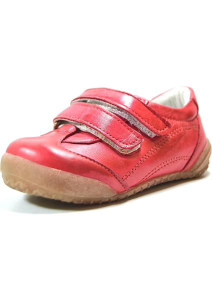 PAFI297 Hakiki Deri Kırmızı Ortopedik Ped Taban Kız Bebek Spor Ayakkabı fiyatları