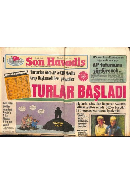 Son Havadis Gazetesi 26 Mart 1980 - Göksel Arsoy Şans Dağıtacak GZ87580