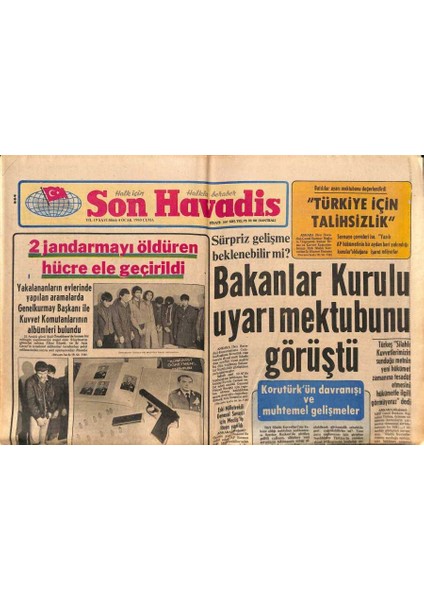 Son Havadis Gazetesi 4 Ocak 1980 - Sovyet Askerleri 48 Saatte 3 Bin Müslüman Afganlıyı Öldürdü GZ87582