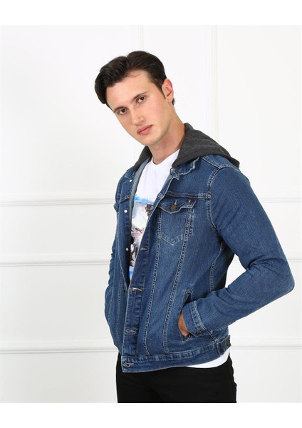 Erkek Ceket Jack J09-04 Kpşn Mıd Blue