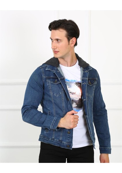 Erkek Ceket Jack J09-04 Kpşn Mıd Blue