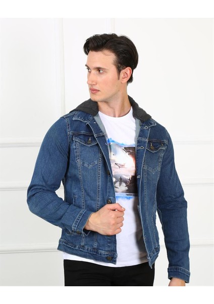 Erkek Ceket Jack J09-04 Kpşn Mıd Blue