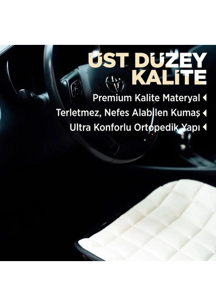 Premium Cepli Terletmez Ortopedik Oto Koltuk Minderi - 1 Adet - Kahverengi modelleri