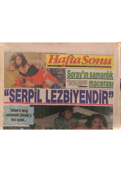 Haftasonu Gazetesi 14 Aralık 1990 - Yaşgününde Bile Evinden Dışarı Çıkmayan Zeki Mürenle Ilgili Söylentilerin Biri Bin Para... GZ90678