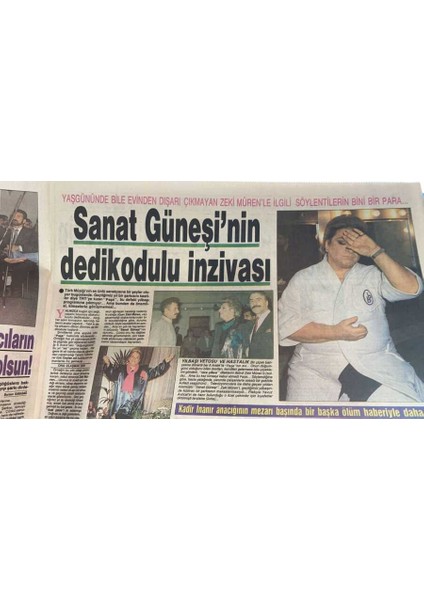 Haftasonu Gazetesi 14 Aralık 1990 - Yaşgününde Bile Evinden Dışarı Çıkmayan Zeki Mürenle Ilgili Söylentilerin Biri Bin Para... GZ90678 fiyatları