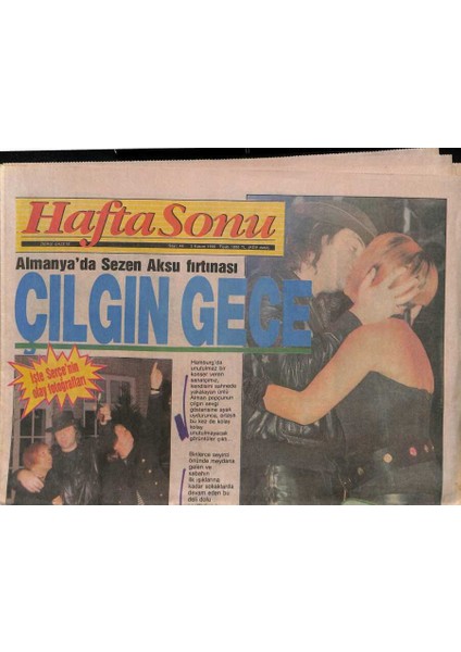 Haftasonu Gazetesi 2 Kasım 1990- Gülşen Bubikoğlu , Büyük Yankılar Uyandıran Haksızlığı Kamuoyuna Duyuruyor GZ90677