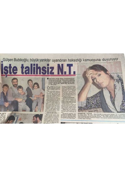 Haftasonu Gazetesi 2 Kasım 1990- Gülşen Bubikoğlu , Büyük Yankılar Uyandıran Haksızlığı Kamuoyuna Duyuruyor GZ90677 fiyatları