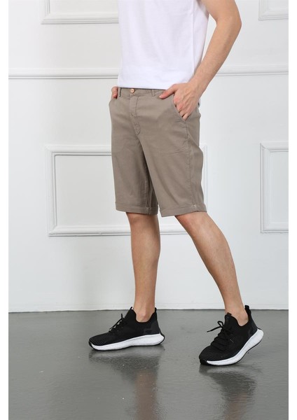Erkek Sort Es Roy 7023-01 Beige